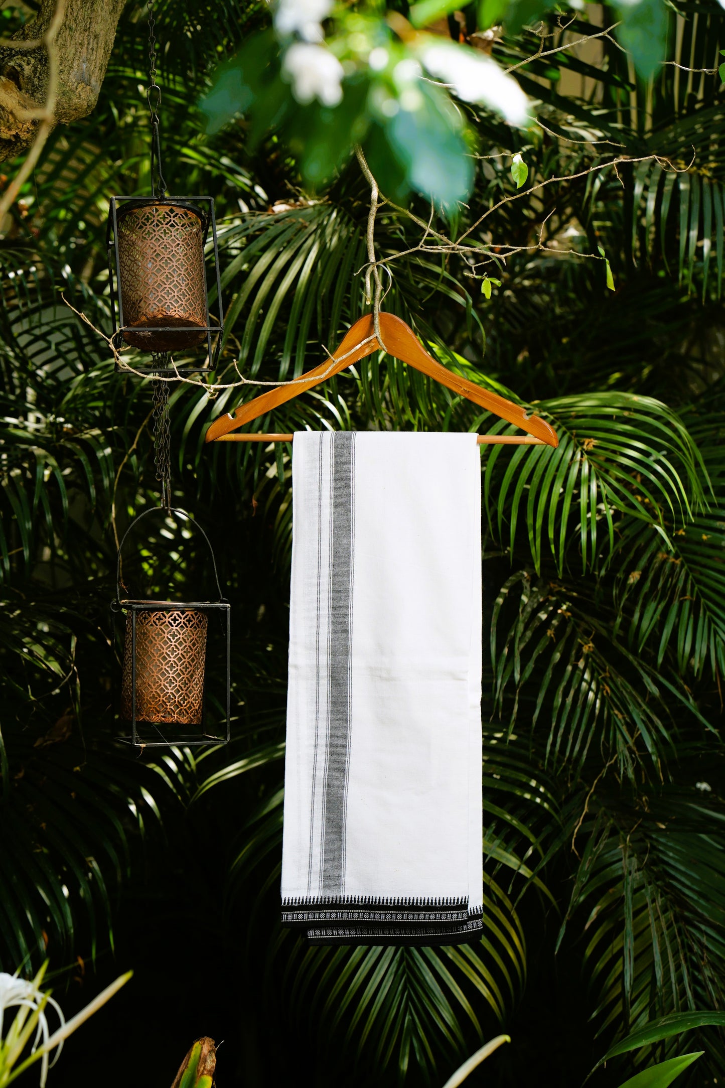 Plain White Dhoti