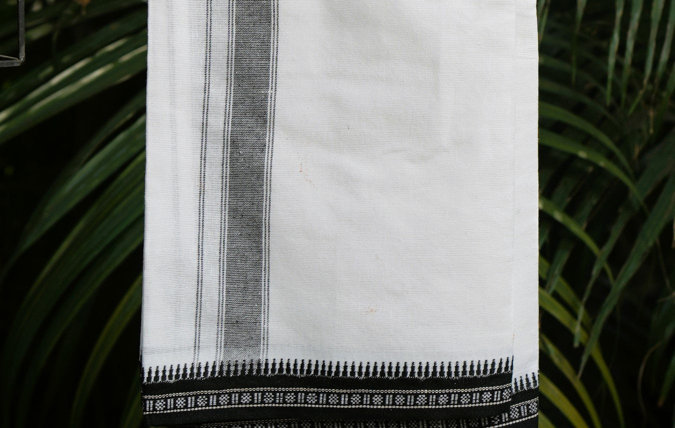 Plain White Dhoti